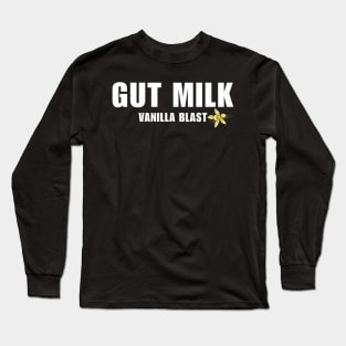 Gut Milk Vanilla Blast - mmm Long Sleeve T-Shirt